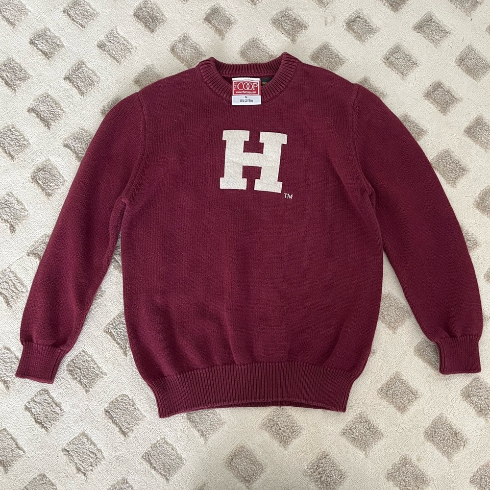 Harvard kids sweater. By The Coop Vintage look. 100% cotton. Kids XL. Fits 6/7T